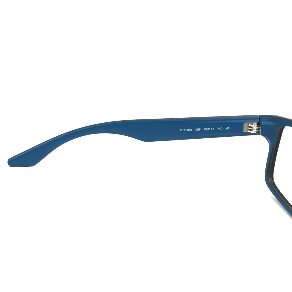 Dragon Eyeglasses Frames COUNT DR512S 008 Matte Black Blue Rectangle 58-15-140